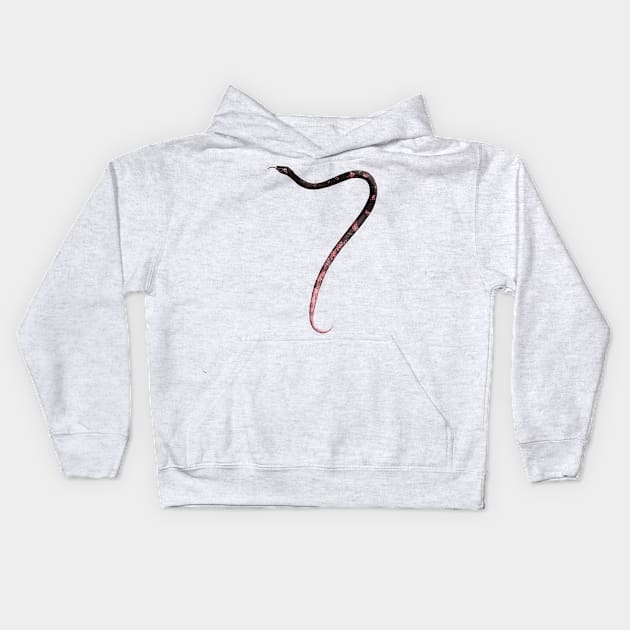 7 - Sonoran coachwhip snake Kids Hoodie by miim-ilustra